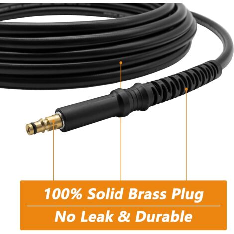 Tuyau Haute Pression 10m Fai Top - Pour Karcher K2 à K7 - Raccord Rapide - 2350 PSI Max