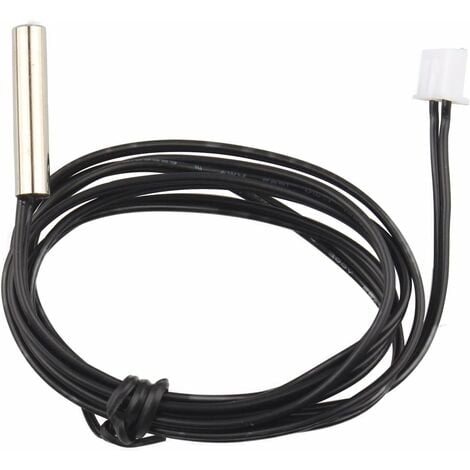 Lot de 5 sondes de capteur de température étanches NTC 10 K 1 % 3950 Thermistor, câble d'extension de 1 m, détecteur de température, jauge pour climatiseurs de voiture/réfrigérateurs