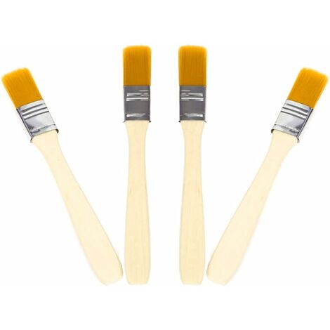 Pinceaux Mousse Manche Bois 25 Pinceaux Éponge Peinture - 5 Tailles - Manche Bois - Pour Art, Loisirs Créatifs Pinceaux Mousse Peinture