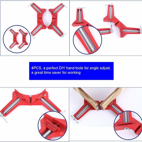 6 équerres De Positionnement 10cm - Angle Droit 90° - Pour Menuiserie, Bricolage, Assemblage