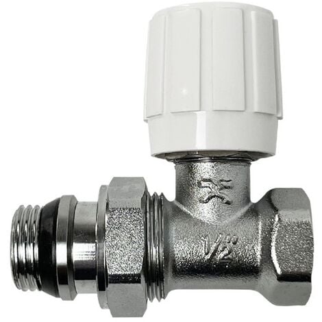 Kit complet robinet de radiateur thermostatique équerre 15x21 - Manubricole