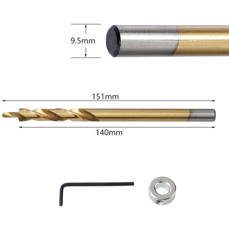 Lot De 5 Forets Hélicoïdaux Tige Ronde 5mm - Revêtement Titane Et Nitrure - Pour Acier Inox, Métal, Bois
