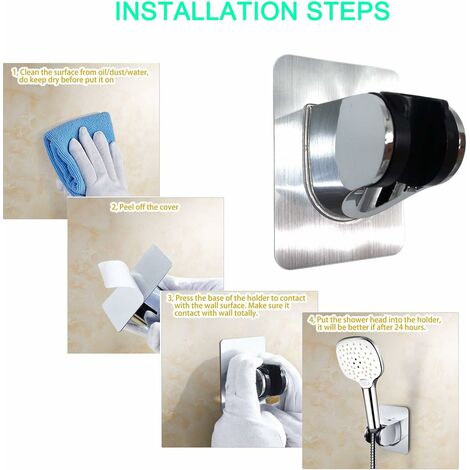 Support De Pommeau De Douche - Support De Pommeau De Douche à Main Réglable à 360