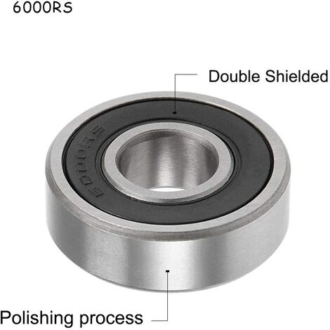Roulement à Billes 6002RS Double Scellé 15x32x9mm - Acier Chromé, Gorge Profonde, Neuf