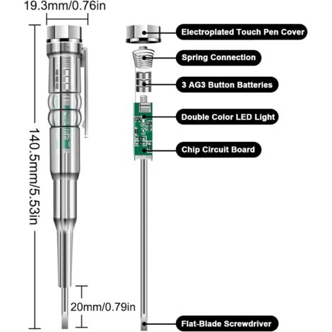 8 En 1 Stylo Testeur De Tension électrique 0-380 V Maroc