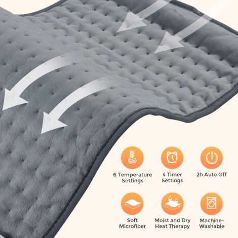 Alljoy Coussin Chauffant Pour Soulager Les Douleurs Dorsales, Cou Et