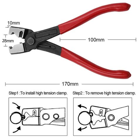 Pinze Angolari Per Clip Clic E Clic-R | Attrezzo Professionale Per Montaggio E Rimozione | 175 Mm - Foto 5
