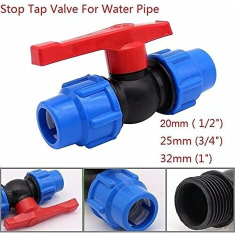 Vanne à Boisseau Sphérique En Plastique PEHD Pour Tuyau De Compression