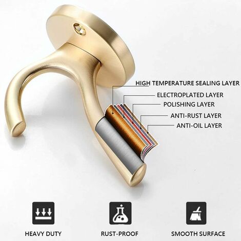 Lot De 15 Crochets Muraux Blancs Pour Salle De Bain, Cuisine, Placard