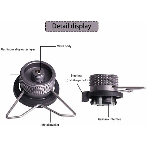 Lot De 3 Adaptateurs Recharge Gaz - Cuivre - Pour Cartouches Butane Type Buse Valve Vis