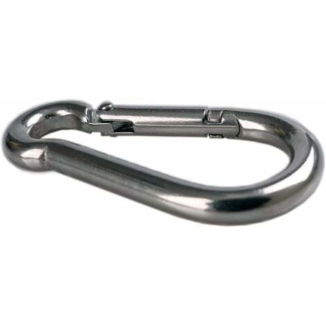 5 Mousquetons Acier Inoxydable M6 Yasorn - Maillons Rapides D - Charge 200kg