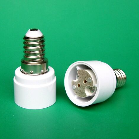 Lot de 4 adaptateurs de culot E14 vers G4 MR16 GU5.3 GU4 pour ampoule LED ou halogène