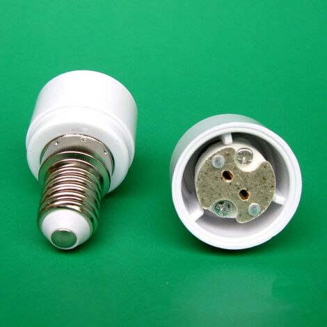 Lot de 4 adaptateurs de culot E14 vers G4 MR16 GU5.3 GU4 pour ampoule LED ou halogène