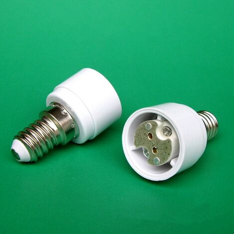 Lot de 4 adaptateurs de culot E14 vers G4 MR16 GU5.3 GU4 pour ampoule LED ou halogène