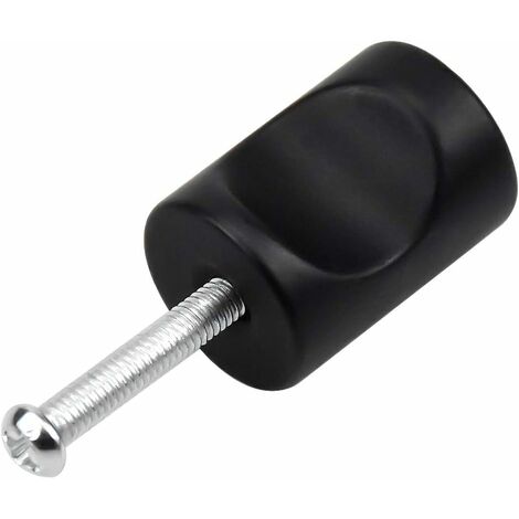 10PCS Noir Poignée de Porte de Tiroir, Bouton de Meuble, Boutons de Tiroir à Trou Rond Unique, Boutons de Porte Modernes, Poignées de Meubles pour Placard Armoire Cuisine, Chambre d'Enfants