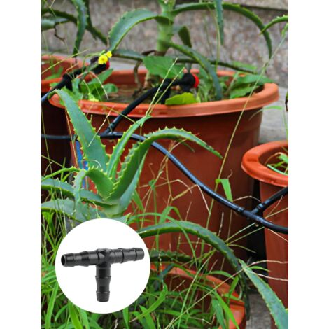 Lot De 6 Raccords Pour Tuyau D’arrosage 4/7 Et 8/11 Mm - Plastique ABS - Pour Système D’irrigation Goutte à Goutte