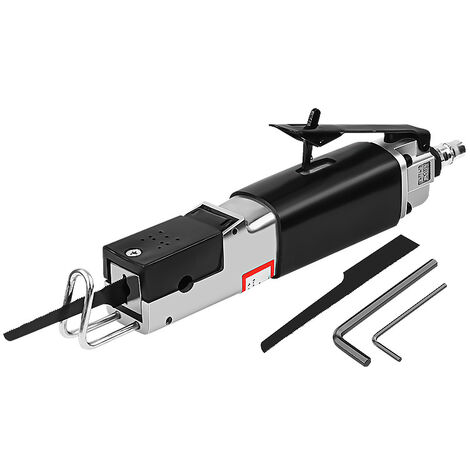 Scie Alternative Pneumatique - 9000 CPM, 90 PSI, Avec 3 Lames (18T/24T/32T), Pour Tôle, Métal, Bois