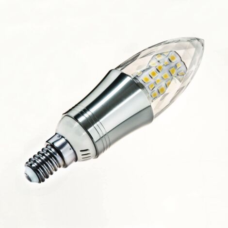 Lot de 4 Ampoule LED en Forme de Bougie E14 12W, Équivalent 100W Ampoule Incandescente,  Blanc Lumière du Chaud,  Ampoule Bougie Petit Edison à Vis NPTERBL