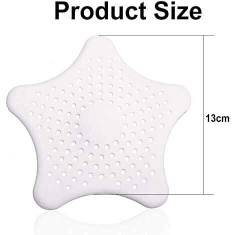 Filtre Anti-Cheveux Pour Douche Et Évier – En Silicone Avec Ventouses Fortes – Bloque Poils Et Insectes, Nettoyage Facile
