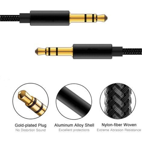 Câble Auxiliaire IPhone Voiture - Jack 3,5mm - Compatible IPhone 7 à 13 - Son HIFI Qualité Supérieure Connecteur IPhone Haut-parleur Voiture