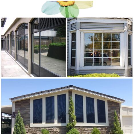 Film Miroir Fenêtre Zindoo 40x200cm | Anti-Regard & Anti-UV | Protection Intimité | Easy Install
