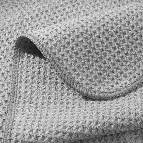 HOTUT Lot De 2 Torchons Cuisine Microfibre Nid D'Abeille - Ultra Absorbants, Doux Et Séchage Rapide - 35x75 Cm