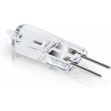 Ampoules Halogènes G4, Lampe de Base à Broche Halogène G4 12V 20W, 2800K Blanc Chaud Gradable G4 Lampe à Capsule Transparente Lot de 10 [Classe énergétique C] NPTERBL