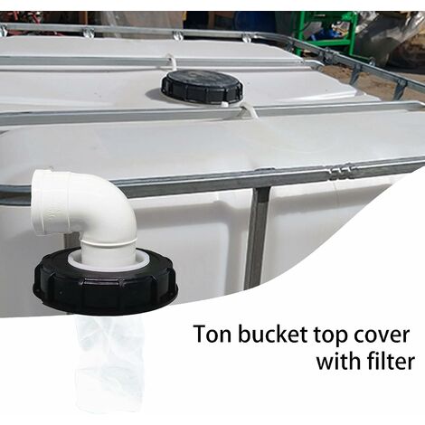 Filtre IBC en nylon lavable avec couvercle Réservoir de pluie IBC 1000  litres 163 mm Feutre