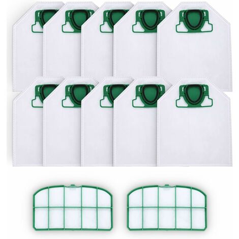 Lot De 8 Sacs Aspirateur Compatibles Vorwerk Folletto 120-122 - Qualité Premium
