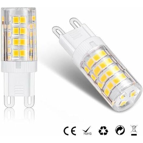 G9 LED Lampe Ampoules, Blanc Chaud 3000K 5W Lumiere équivalent aux ampoules  halogènes de 40 W