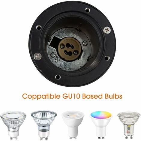 Goodia Spot Led Encastrable Exterieur sol Rond pour Gu10, Spot Encastrable  Exterieur IP67 Étanche 3W 230V 3000K Blanc Chaud, Spot Terrasse Exterieur  Encastrable pour Jardin Chemin Parc Cour : : Luminaires et