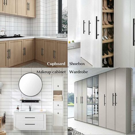 Poignées De Meuble, Laiton Brossé, 128 Mm, Espacement Des Trous, Tiroirs, Poignées En