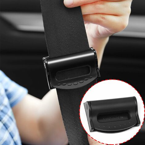 Ajusteur De Ceinture De SéCurité De Voiture, pince ceinture de sécurité voiture, bloque ceinture de securite voiture, AntidéRapant, RéGlable (Noir)