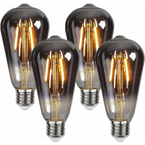 Ampoule décorative vintage Edison, 3 arrêts, vis E27, 30 W