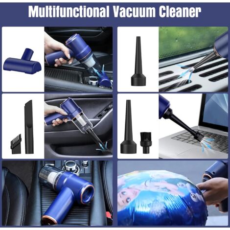 Aspirateur a Main sans Fil pour Voiture,45W 3600mA Puissant Mini Aspirateur,Aspirateur Main avec LumièRe LED &Filtre Hepa Lavable,Aspirateurs à Main Adapté Aux Poils d'animau, Maison, Bureau