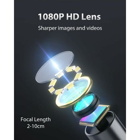 Endoscope Inspection 1080P 8mm 100m - Caméra Semi-rigide LED - Neuf Sans Marque