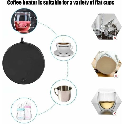 Chauffe-tasse électrique USB, Coffret cadeau pour café composé d'une  plaque chauffante et d'une tasse à café, Tasse chauffante avec chauffe-boisson, Tasse chauffante, Chauffe-thé