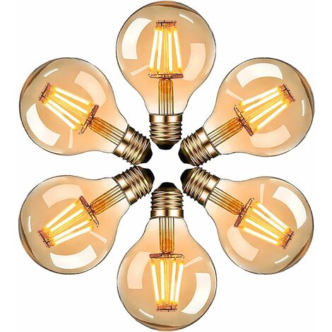 Ampoules Led Edison Ampoule Vintage G E W Blanc Chaud K Ampoule R Tro Filament Non