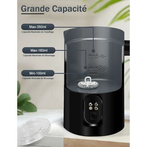 Mousseur à Lait Électrique 4 En 1 - Chaud/Froid, 400W, 350ml