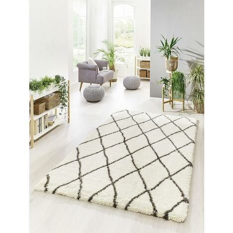 the carpet Super Soft Tapis Moderne à Poils Longs, Doux et Facile  d'entretien, en Polyester
