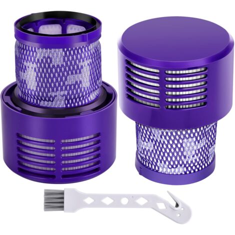 Filtre pour Dyson V10 SV12, 2 Filtres de Remplacement pour Aspirateur Dyson V10 SV12 Cyclone Séries, V10 Absolute Animal Motorhead Total Clean SV12 Accessoire Sans Fil DY-969082-01 (1/5)