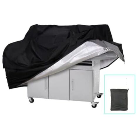 Housse pour Barbecue,Housse Résistante pour Barbecue Gaz étanche à la Poussière et Anti-UV,Couverture de Barbecue Indéchirable avec Sac de Rangement 145 x 61 x 117 cm(Polyester) (1/5)