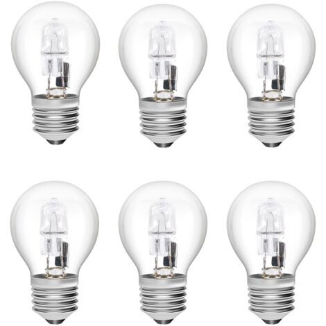 E27 Ampoules Halogènes 28W G45 en Verre à Intensité Variable Blanc Chaud 2700K Lampe en Forme de Balle de Golf Ampoule à vis Edison Coque Transparente pour Lustre ( Lot de 6) (1/5)