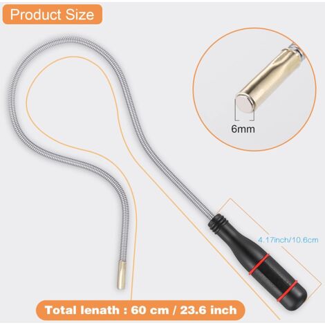 OUTIL DE RAMASSAGE magnétique compact rétractable avec porte-stylo pour
