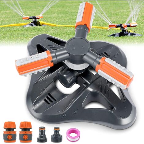 Arroseur de Jardin, Arroseur de Pelouse, Système d'Irrigation d’arrosage de Pelouse, Arroseur Rotatif à 360°pour Pelouse (1/5)