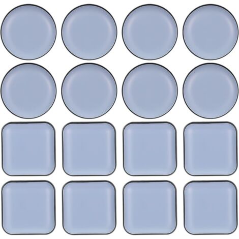 Patins pour Meubles Téflon, Auto-adhésifs Patins en Téflon Patin Glisseur en Teflon, Protéger Parquet Stratifié et Tapis Protection(16pcs) (1/5)
