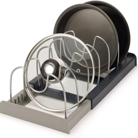 Organiseur Extensible pour matériels de cuisine, jusqu'à 6 compartiments, gris (1/5)