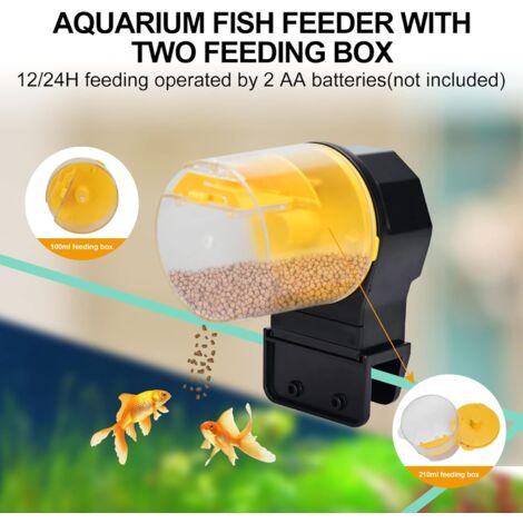 Lntyq Distributeur automatique de nourriture pour poissons pour