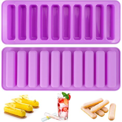 Moules à Barres De Céréales En Silicone - Lot De 2, Sans BPA, Pour Collations Maison