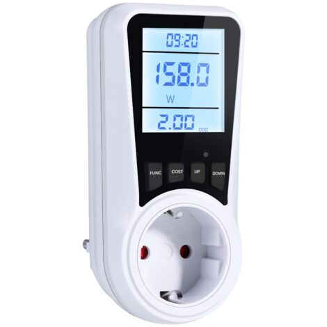 Wattmètre Prise Compteur d'Énergie,Prise Compteur d'Énergie Numérique,Consommation avec 7 Modes Surveillance (1/5)